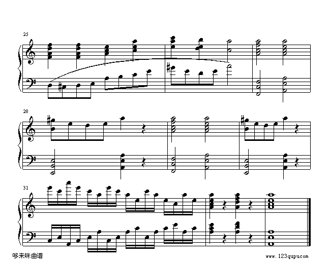 恭喜恭喜-世界名曲钢琴曲谱（图3）