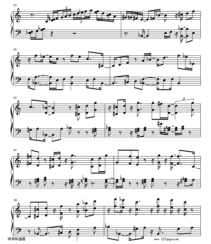 绮想輪旋曲-贝多芬钢琴曲谱（图12）