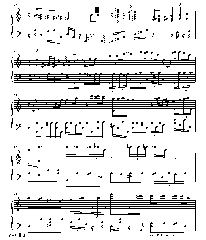 绮想輪旋曲-贝多芬钢琴曲谱（图8）