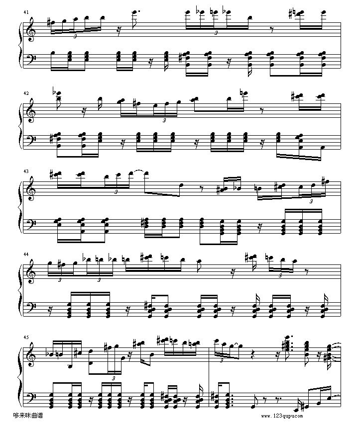 绮想輪旋曲-贝多芬钢琴曲谱（图6）