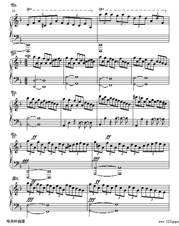 Handel’s Sarabande 韓德爾 薩拉邦-马克西姆钢琴曲谱（图3）