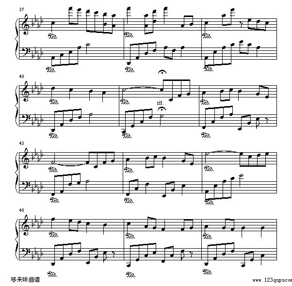 童年-班得瑞钢琴曲谱（图4）