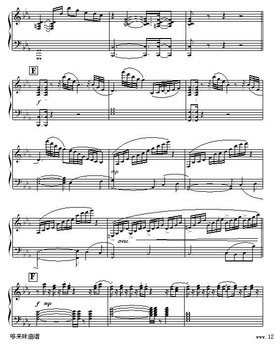 夜莺-Richnew钢琴曲谱（图4）