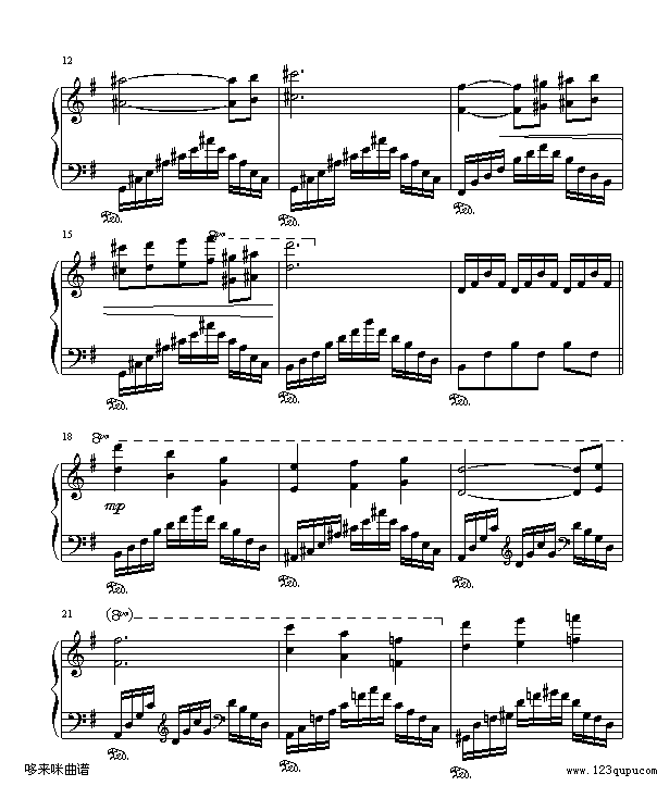 天鹅-克莱德曼钢琴曲谱（图2）