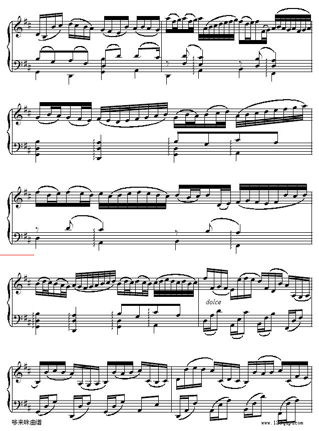 D大调卡农-Cannon D-帕赫贝尔-Pachelbel钢琴曲谱（图2）