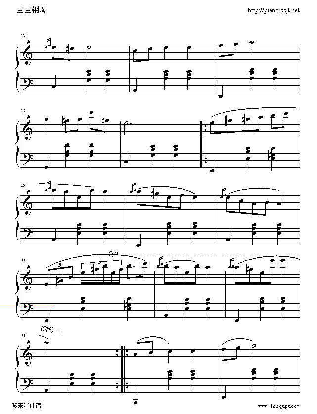a小调圆舞曲-肖邦钢琴曲谱（图2）