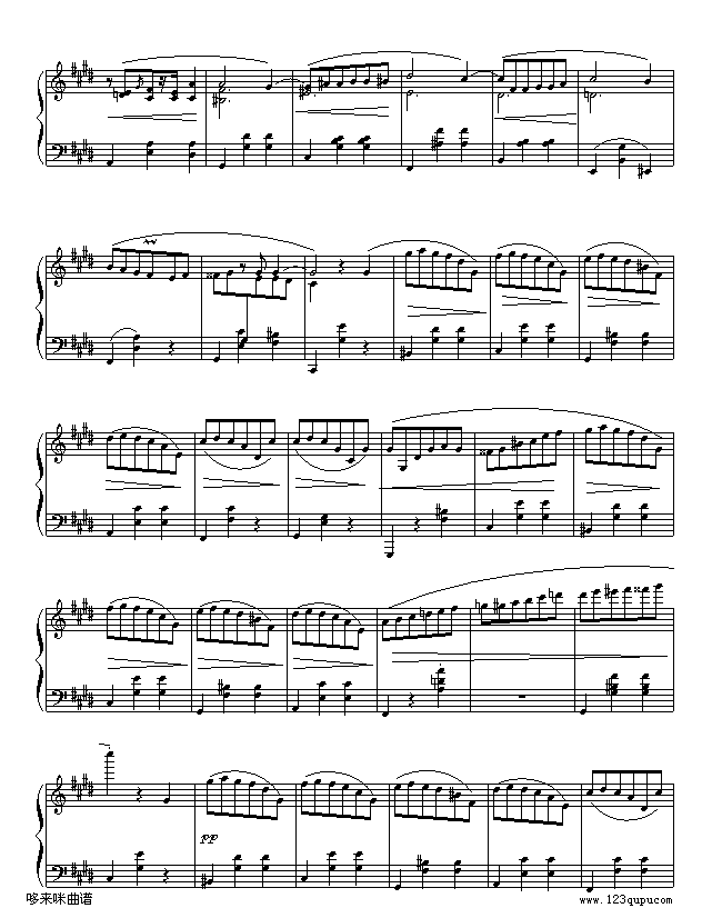 升C小调圆舞曲-肖邦钢琴曲谱（图2）