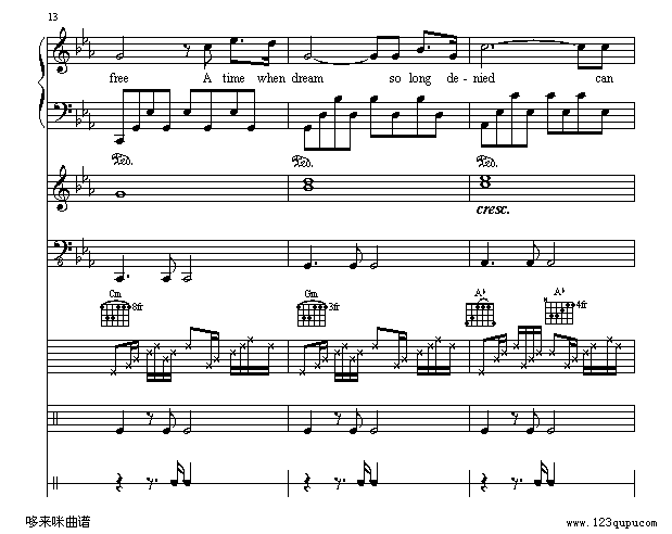 罗密欧与茱丽叶-总谱-克莱德曼钢琴曲谱（图5）