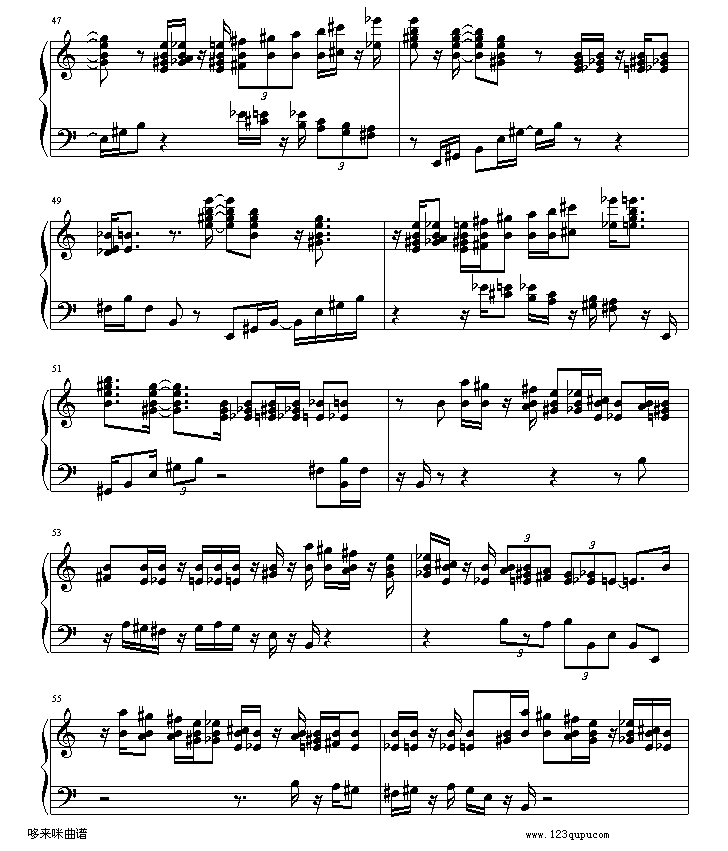 绮想輪旋曲-贝多芬钢琴曲谱（图7）