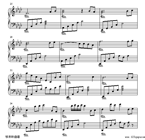 童年-班得瑞钢琴曲谱（图3）