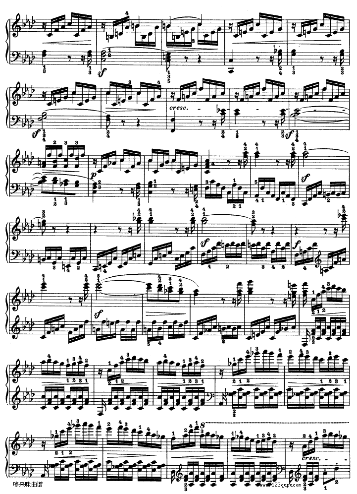 热情奏鸣曲-作品57号(第二十三钢琴奏鸣曲)-贝多芬钢琴曲谱（图26）