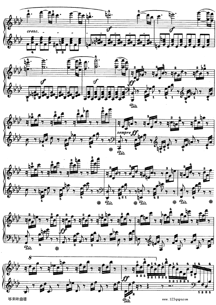 热情奏鸣曲-作品57号(第二十三钢琴奏鸣曲)-贝多芬钢琴曲谱（图13）