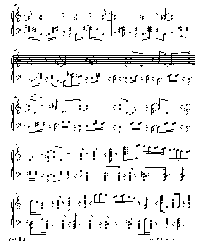 绮想輪旋曲-贝多芬钢琴曲谱（图18）