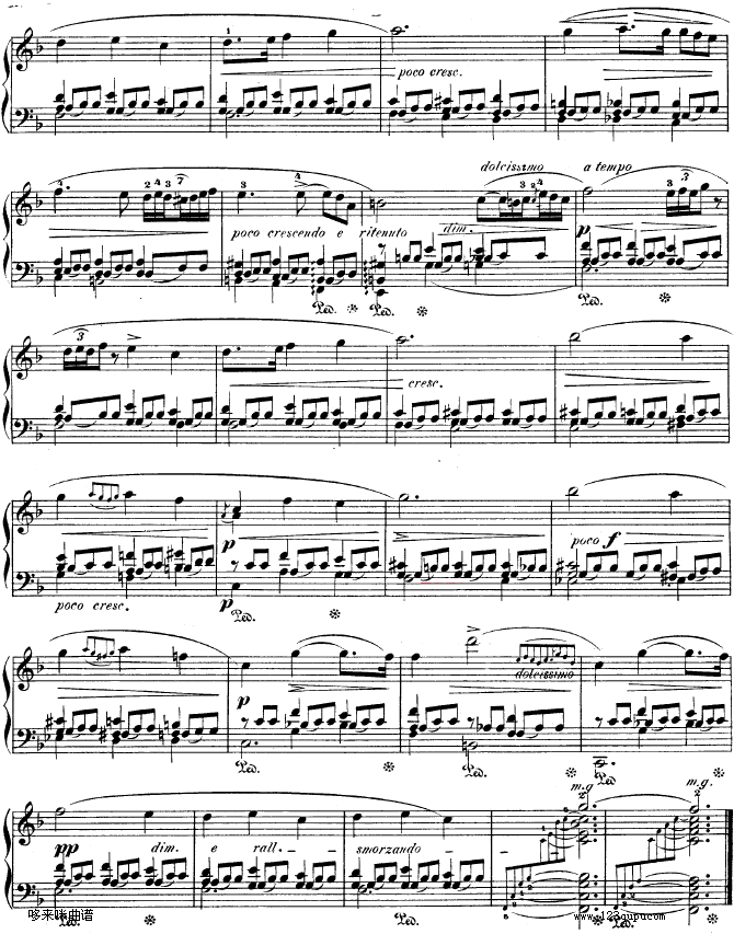 F大调夜曲作品15号 - Nocturne Op.15 No.1-肖邦钢琴曲谱（图4）