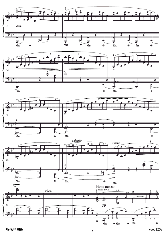 第一叙事曲-Ballade No.1-肖邦钢琴曲谱（图4）