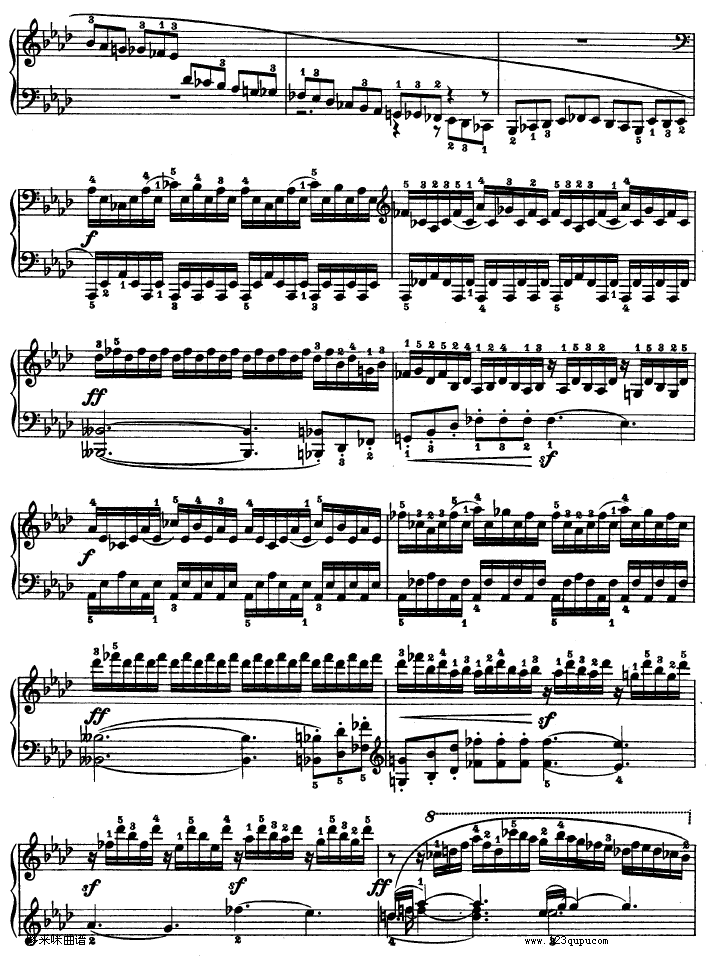 热情奏鸣曲-作品57号(第二十三钢琴奏鸣曲)-贝多芬钢琴曲谱（图3）