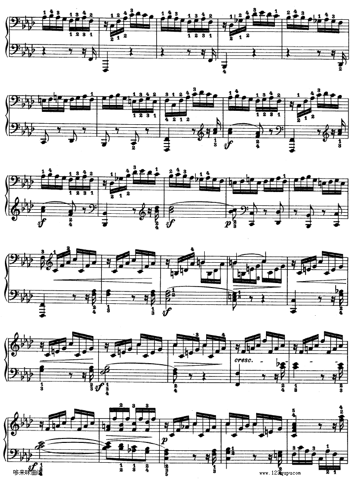 热情奏鸣曲-作品57号(第二十三钢琴奏鸣曲)-贝多芬钢琴曲谱（图20）