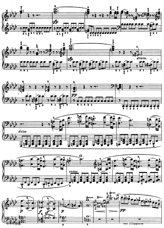 热情奏鸣曲-作品57号(第二十三钢琴奏鸣曲)-贝多芬钢琴曲谱（图10）