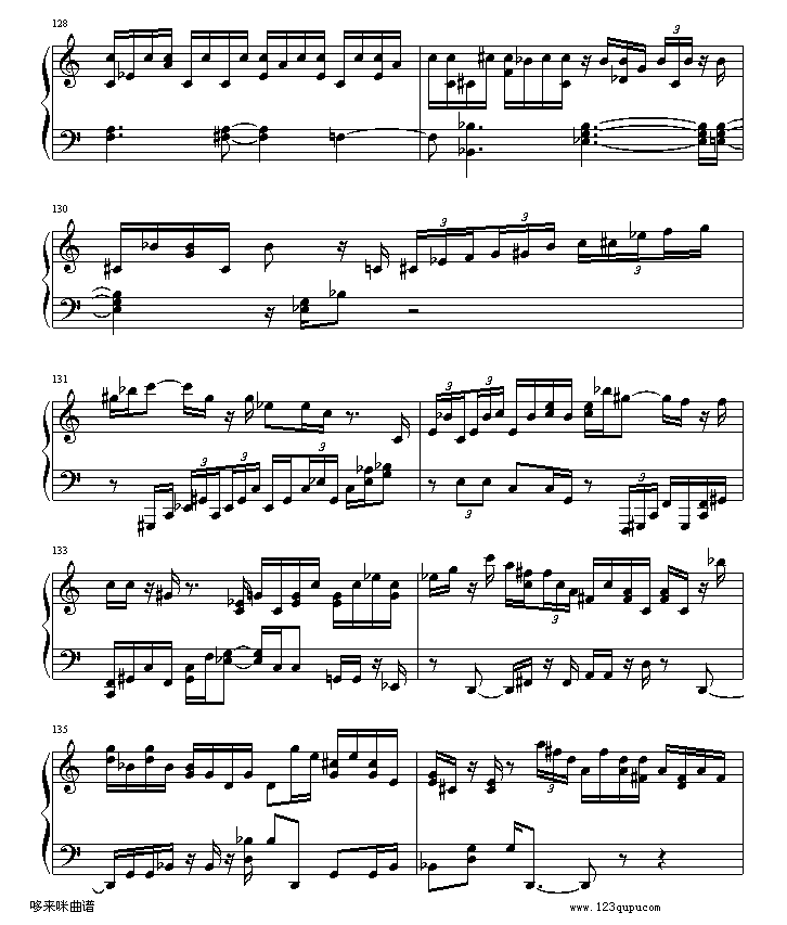 绮想輪旋曲-贝多芬钢琴曲谱（图16）