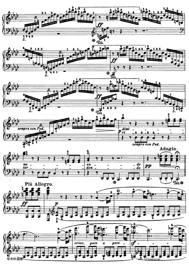热情奏鸣曲-作品57号(第二十三钢琴奏鸣曲)-贝多芬钢琴曲谱（图14）