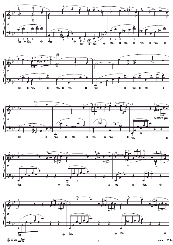 第一叙事曲-Ballade No.1-肖邦钢琴曲谱（图5）