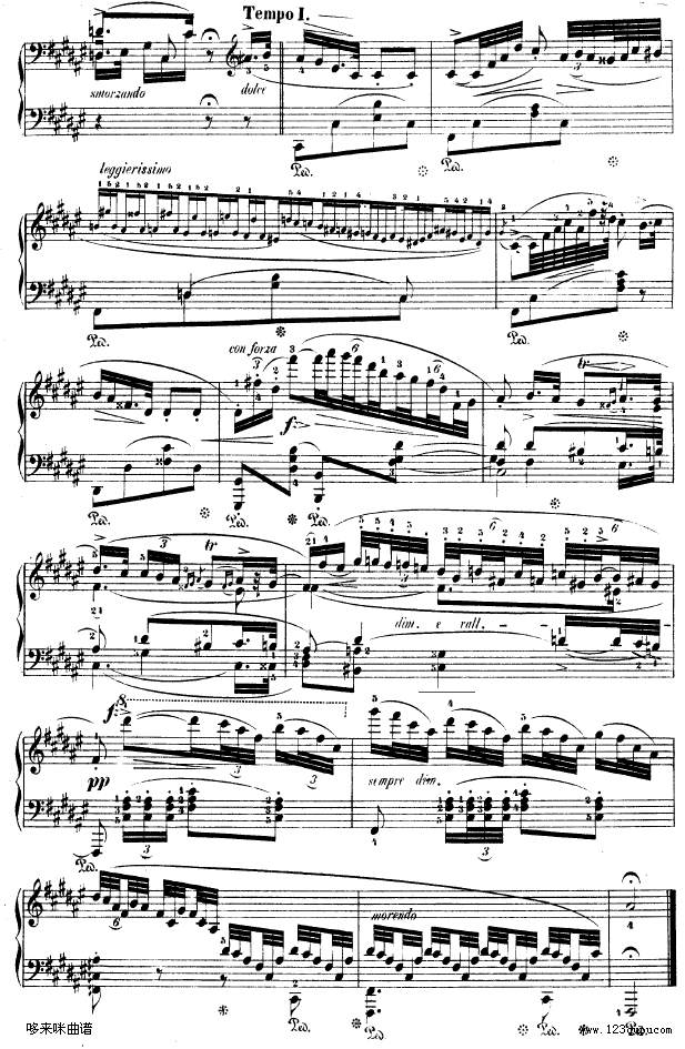 升F大调夜曲作品15号 - Nocturne Op.15 No.3-肖邦钢琴曲谱（图3）
