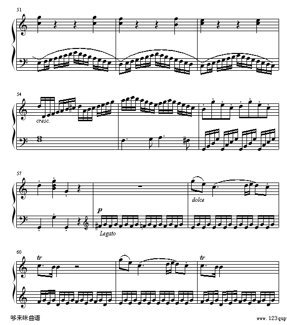 奏鸣曲 Sonatas K545-莫扎特钢琴曲谱（图5）