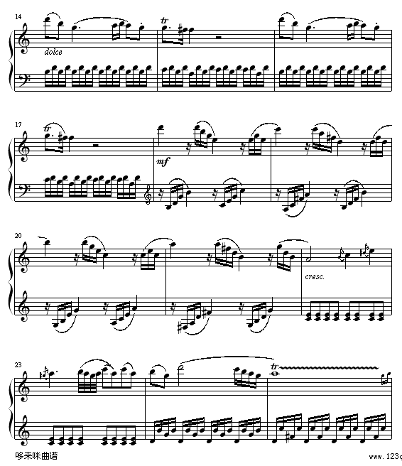 奏鸣曲 Sonatas K545-莫扎特钢琴曲谱（图2）