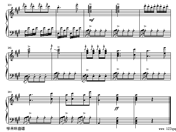 土耳其进行曲-公孙剑-莫扎特钢琴曲谱（图7）