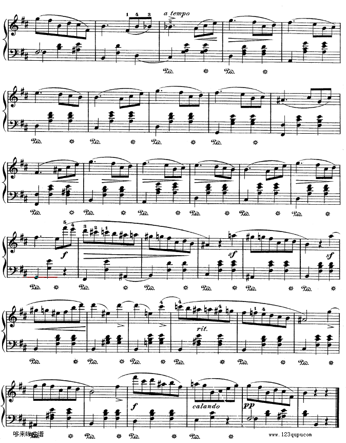 b小调圆舞曲作品69号之2-肖邦钢琴曲谱（图4）