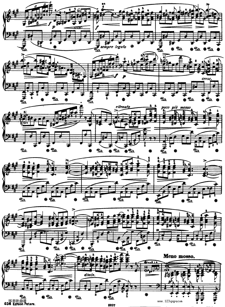 船歌 Barcarolle Op 60-肖邦钢琴曲谱（图4）