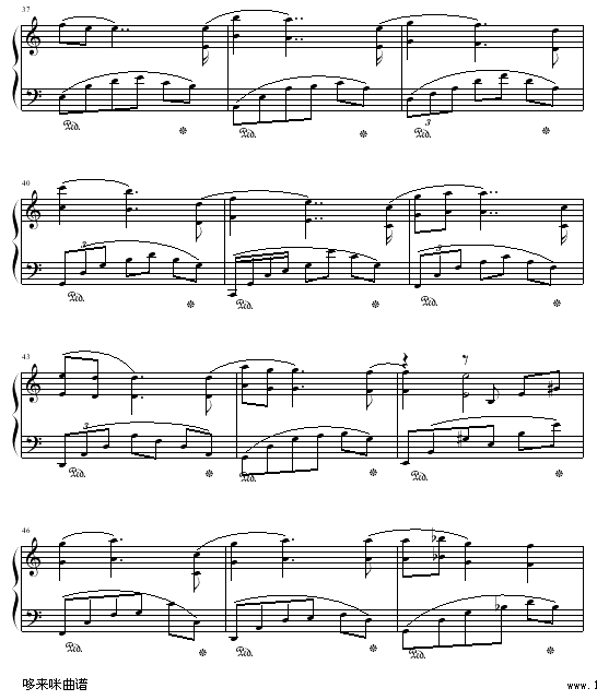 第二号夜曲-班得瑞钢琴曲谱（图4）