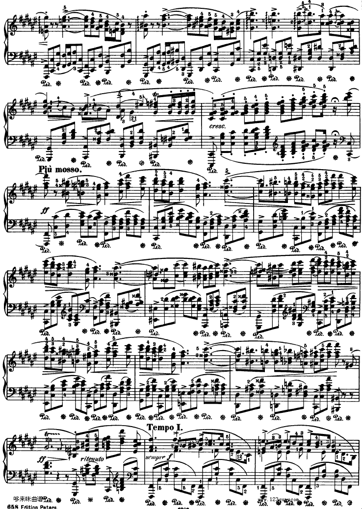 船歌 Barcarolle Op 60-肖邦钢琴曲谱（图6）