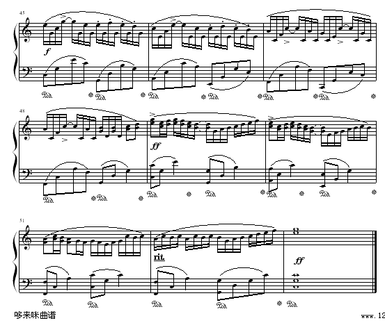 卡农-我的野蛮女友-帕赫贝尔-Pachelbel钢琴曲谱（图4）