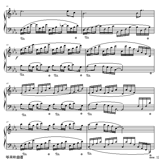歌唱-克莱德曼钢琴曲谱（图6）
