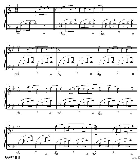 归途-克莱德曼钢琴曲谱（图3）