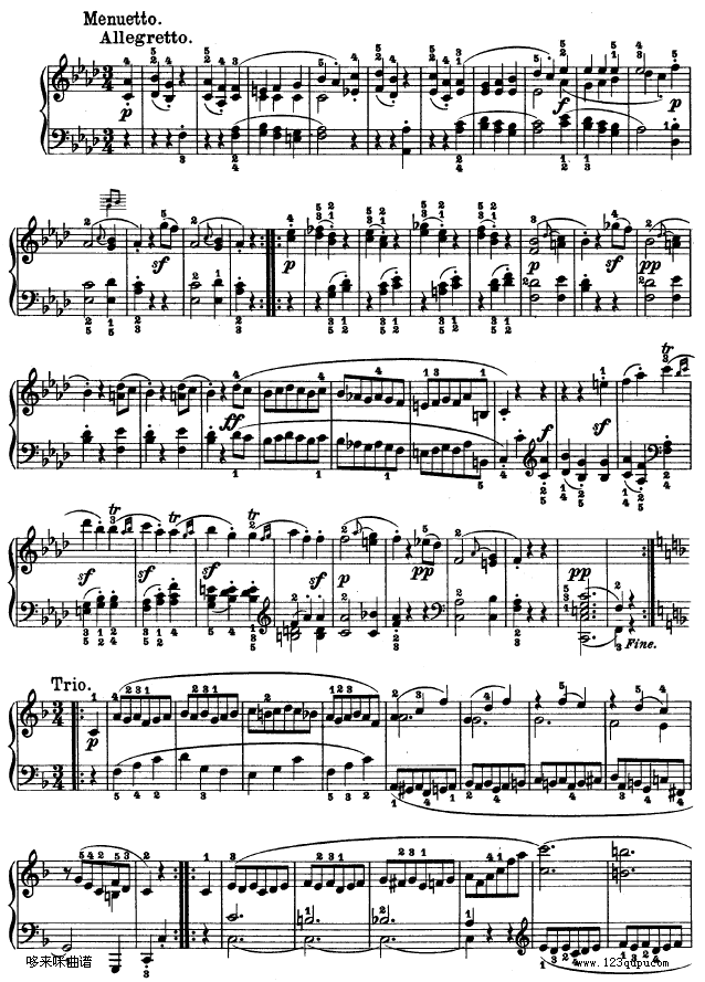 f小调第一钢琴奏鸣曲-贝多芬钢琴曲谱（图10）