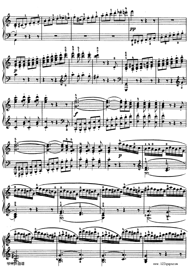 第三钢琴奏鸣曲 -Op.2 No.3-贝多芬钢琴曲谱（图23）