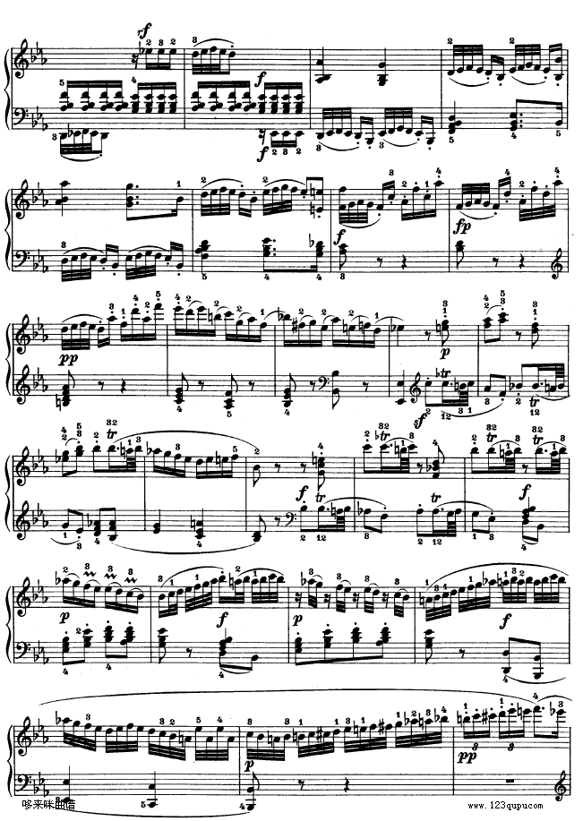 降E大调第四钢琴奏鸣曲-Op.7-贝多芬钢琴曲谱（图23）