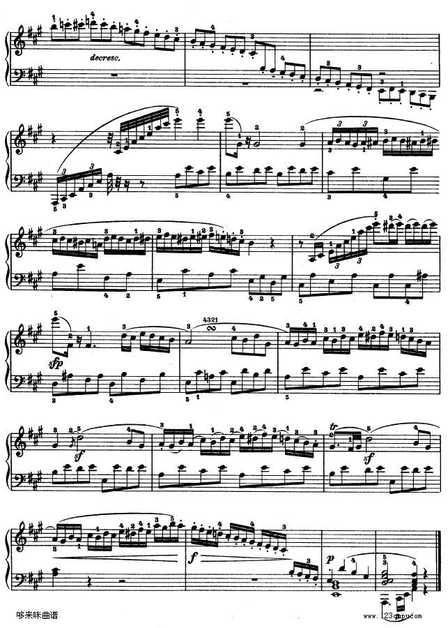A大调第二钢琴奏鸣曲-贝多芬钢琴曲谱（图23）