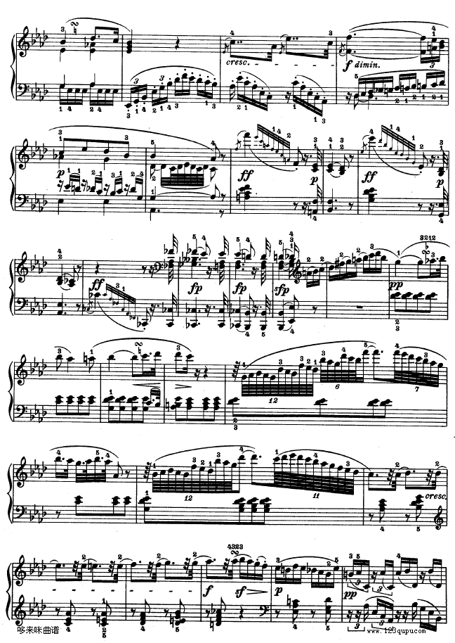 C小调第五钢琴奏鸣曲 - Op. 10—1-贝多芬钢琴曲谱（图9）