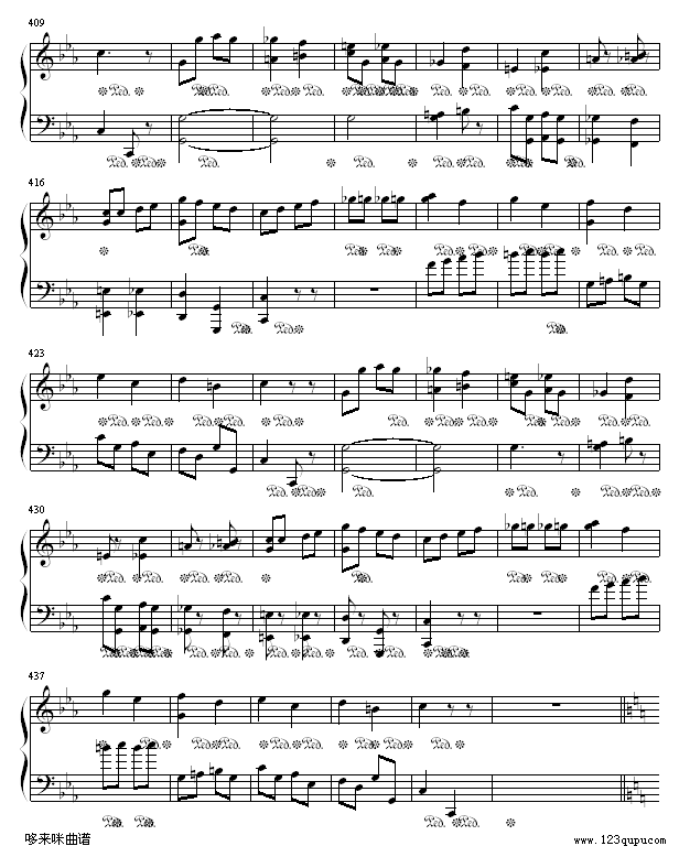 小星星变奏曲-莫扎特钢琴曲谱（图12）