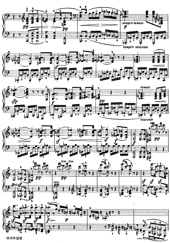 降E大调第四钢琴奏鸣曲-Op.7-贝多芬钢琴曲谱（图12）