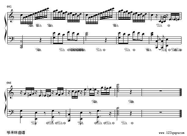小星星变奏曲-莫扎特钢琴曲谱（图20）