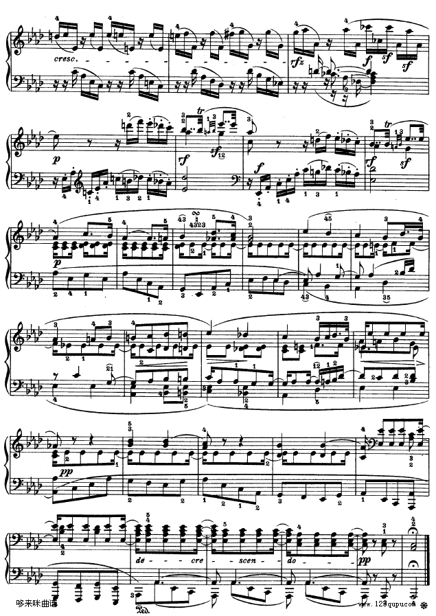 C小调第五钢琴奏鸣曲 - Op. 10—1-贝多芬钢琴曲谱（图10）