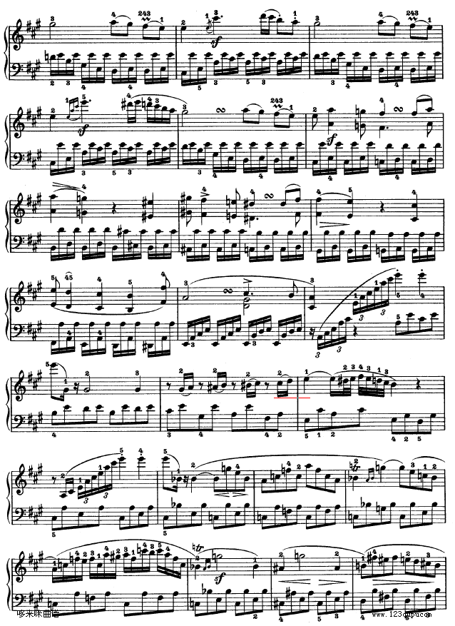 A大调第二钢琴奏鸣曲-贝多芬钢琴曲谱（图21）