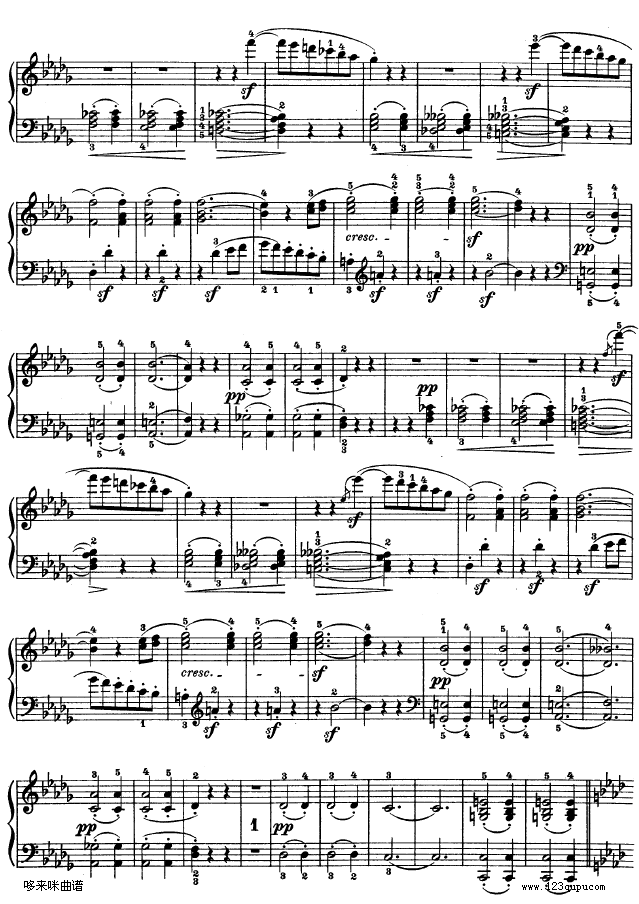 F大调第六钢琴奏鸣曲 - Op.10—2-贝多芬钢琴曲谱（图9）