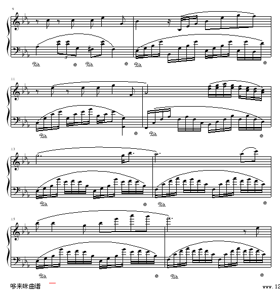 歌唱-克莱德曼钢琴曲谱（图2）