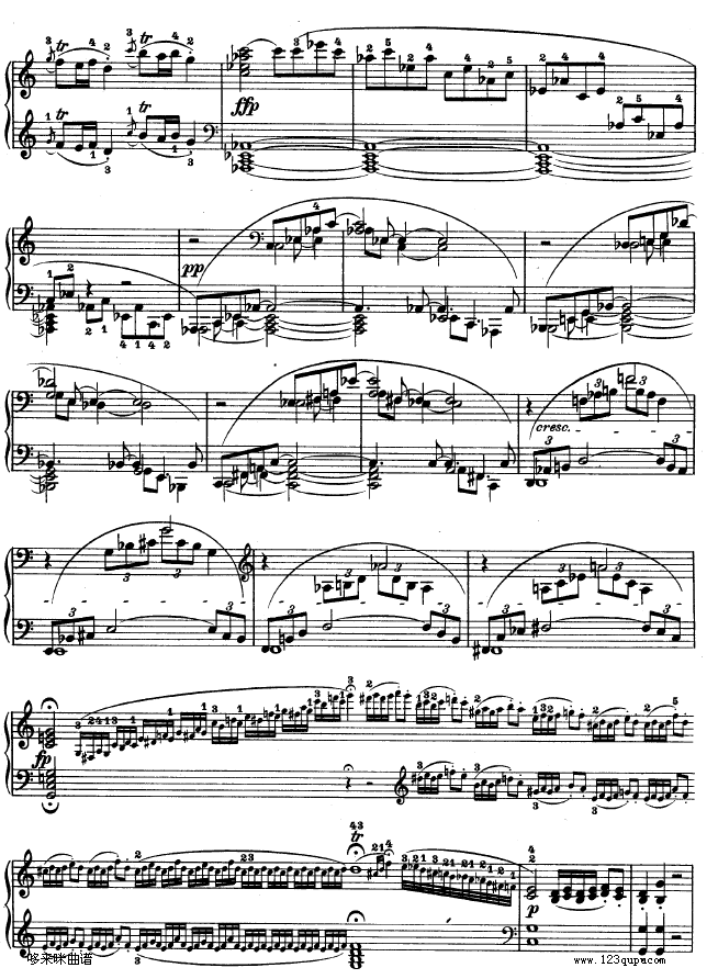 第三钢琴奏鸣曲 -Op.2 No.3-贝多芬钢琴曲谱（图9）