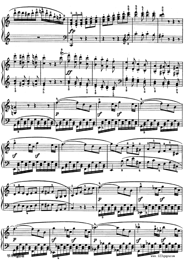 第三钢琴奏鸣曲 -Op.2 No.3-贝多芬钢琴曲谱（图24）